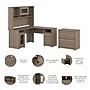 Bush Furniture Cabot 60"W L Shaped Computer Desk with Hutch and Lateral File Cabinet, Ash Gray (CAB005AG)~#|#~06CB7523-B3B0-414A-B50AF2343BAE4D52_sc7