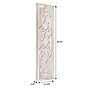 Household Essentials 46.75" Large Framed Decorative Scroll Wall Mirror with Wood Frame and Carved Overlay, White (HH2360-1)~#|#~06CD6DC4-04D0-4B32-9D09B5FFB2A7D7EE_sc7