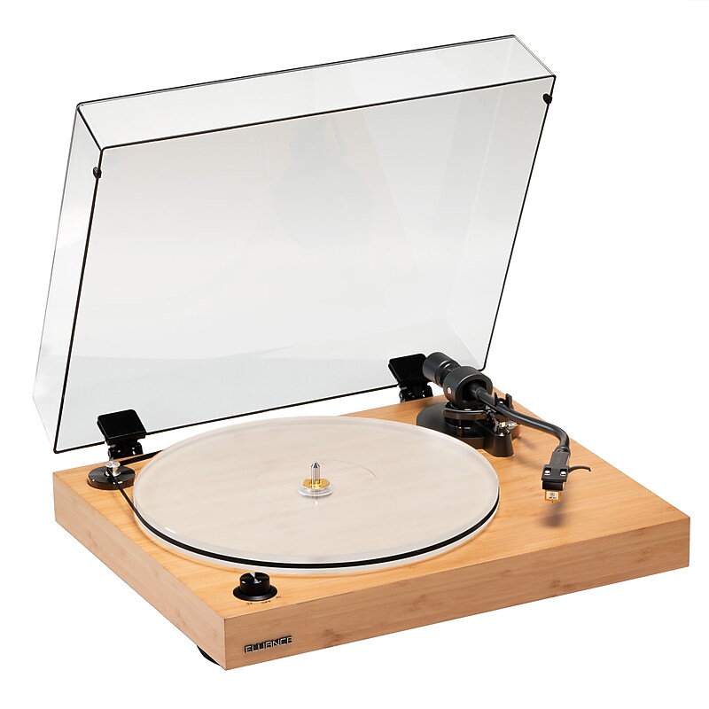 Fluance RT85N Reference Turntable with Nagaoka MP‑110 & Acrylic Platter, Matte Bamboo Veneer (RT85NB) image 1
