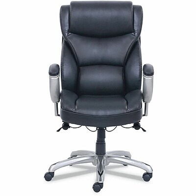 Serta Leather Executive Big & Tall Chair, 400 lb. Capacity, Black (SRJ49416BLK) Simolary simolary.com