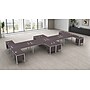 Boss Office Products Simple System 66"W L-Shaped Desk with Pedestal, Driftwood, 8/Set (SGSD027-202)~#|#~06DBF19D-EC30-4ECD-B6CF15F506FA4E73_sc7