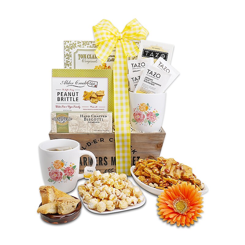 Alder Creek Tea Time Wicker Gift Basket (FG03981) image 1