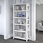 Bush Furniture Key West 5-Shelf 66"H Bookcase, Pure White Oak (KWB132WT-03)~#|#~06E05DB2-76D9-4447-B3AA216F007885D4_sc7