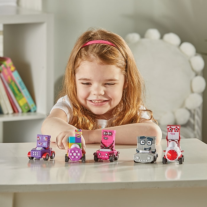hand2mind Numberblocks Six to Ten Mini Vehicles, Multicolored (H2M