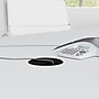 Bush Business Furniture 72W x 36D Boat Shaped Conference Table with Wood Base, White (99TB7236WH)~#|#~06EE6A16-761F-4102-A295EF4FB7269091_sc7