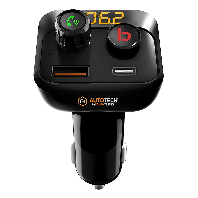 ToughTested FM Transmitter with Bass Boost, Black (TT-FM-BST) image 1