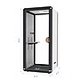 FlexiSpot NeoPod Modular Series 1-Person Privacy Booth, White (P1FC-3W)~#|#~06F7C417-DEEE-4393-A9FD77A8FE583721_sc7