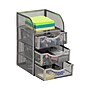 Mind Reader 4-Compartment Metal Desk Organizer, Silver (MESHMINI-SIL)~#|#~06FA8254-A9F5-440B-98F7DA003E5F061F_sc7