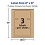 Avery Laser/Inkjet Rectangle Multipurpose Labels, 3" x 6", Kraft Brown, 75 Labels/Pack ( 94249)~#|#~06FB8395-64D0-4065-A05672B06FE056CB_sc7