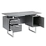 Techni Mobili 51.25"W Modern Office Desk with Storage, Gray (RTA-7002-GRY)~#|#~06FD3E13-7763-4B89-8CC2580119644DA1_sc7