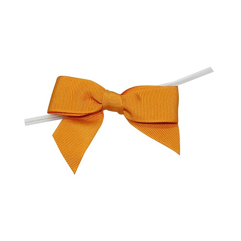 JAM Paper Grosgrain Bows, Gold, 100/pack (52640349281) image 1