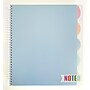 Carolina Pad Noted Premium 5-Subject Subject Notebooks, College Ruled, 150 Sheets, Assorted Colors (17514)~#|#~06FF5FDF-8AC2-4FD4-974B349C696F8CE9_sc7