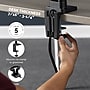 Fellowes Platinum Series Adjustable Triple Arms, Up to 27" Monitor, Black (8042601)~#|#~070306E4-376C-42EA-9A1C212787F5C85A_sc7