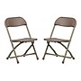 Flash Furniture Plastic Kids Folding Chair, Brown, 2 Pieces (2YKIDBN)~#|#~07030B09-AA77-4548-B4CCD09027573563_sc7