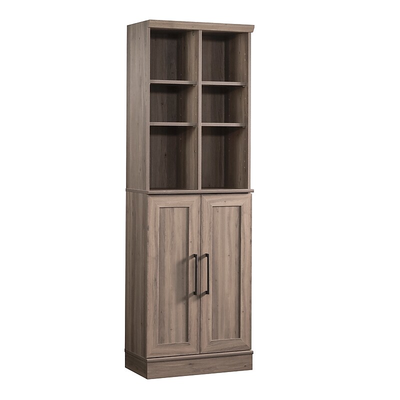 Sauder HomePlus 71"H Storage Cabinet with 6 Shelves, Salt Oak (435132) image 1
