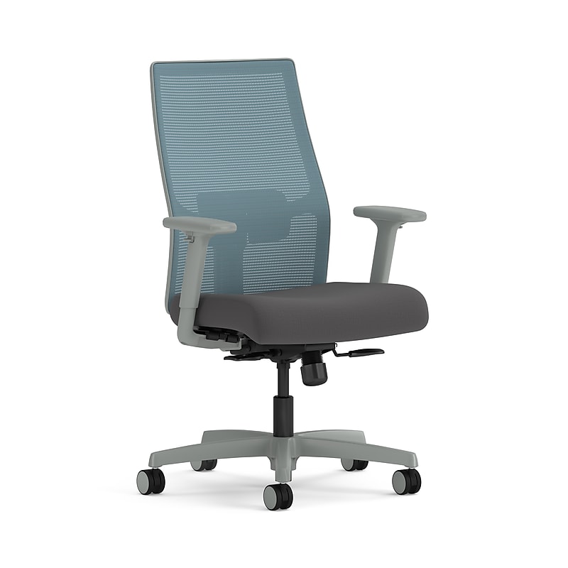 HON Ignition 2.0 Mesh/Fabric Swivel Task Chair, Charcoal/Breeze (HIWMM.Y1.A.TS.IB.HAML17.TL.SB.TI) image 1