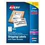 Avery Laser/Inkjet Shipping Labels with Paper Receipts, 5-1/16" x 7-5/8", White, 100 Labels/Box (27900)~#|#~070699FA-F0C1-4C56-AB96CFC0B53D1C63_sc7