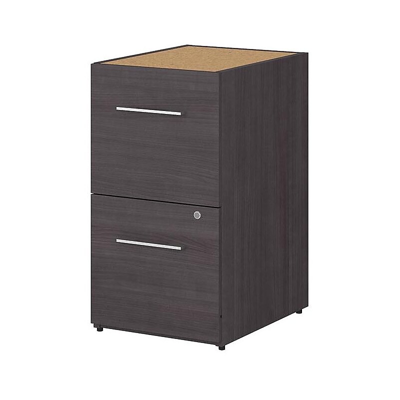 Bush Business Furniture Office 500 16W 2-Drawer Flat File Cabinet, Storm Gray (OFF216SGSU) image 1