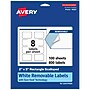Avery Laser/Inkjet Multipurpose Rectangle Scalloped Labels, 2" x 3", White, 800 Labels/Box (94267)~#|#~0709BDFA-C1A5-4A33-AE3FD8C4C3519478_sc7