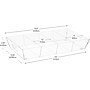 Mind Reader Acrylic 4-Compartment Snack Organizer Tray, Clear (SNACKBEVT-CLR)~#|#~070ABE89-4CB7-4DA9-9D1A52F6F1085694_sc7