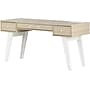 South Shore Helsy 60"W Computer Desk, Soft Elm/White (13297)~#|#~070EBD1B-7693-4DCE-B07C207F9E124380_sc7