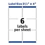 Avery Repositionable Laser Shipping Labels, 3-1/3" x 4", White, 600 Labels/Box (55164)~#|#~071ACBB1-E79A-458B-8191CF8BE58224B1_sc7