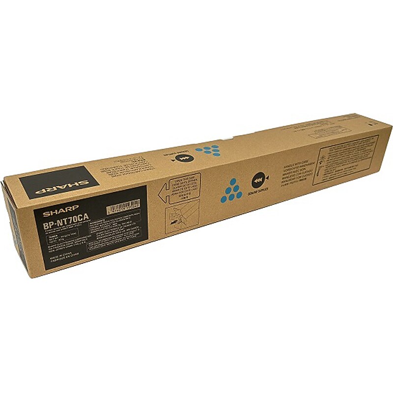 Sharp BP-NT70CA Cyan Standard Yield Toner Cartridge image 1