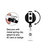 Staples Badge Reels, 33" Retractable Cord Length, Metal, Black, 5/Pack (37860)~#|#~071F3BA4-C8CC-4D8C-AA00AEF246040BCD_sc7