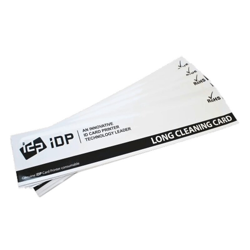 IDP ID Card Printer Long Sleeve Cleaning Card Kit, 10 Cards (659909) image 1