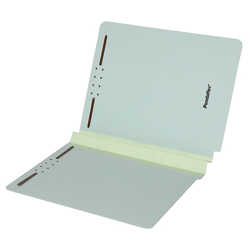 Pendaflex Recycled Heavy Duty Pressboard Classification Folder, 2" Expansion, Letter Size, Light Green, 25/Box (44715) image 1