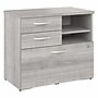 Bush Business Furniture Studio A 26" Office Storage Cabinet with 2 Shelves and Drawers, Platinum Gray (SDF130PGSU-Z)~#|#~07229A5C-95ED-469E-8362B4618F8304D6_sc7
