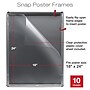 Excello Global Products Poster Holder, 18" x 24", Wall Mounted, Silver Aluminum, 10/Pack (EGP-SF-1824-CP)~#|#~0722D4A2-4FF7-41FD-821DBE64F13EBD2E_sc7