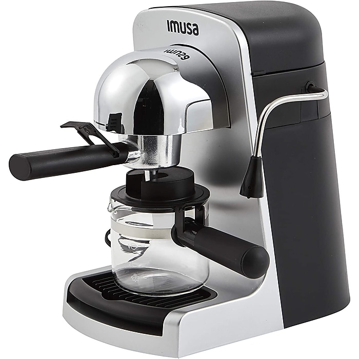 Imusa 4-Cups Steam Espresso Machine, Silver (GAU18215) | Staples
