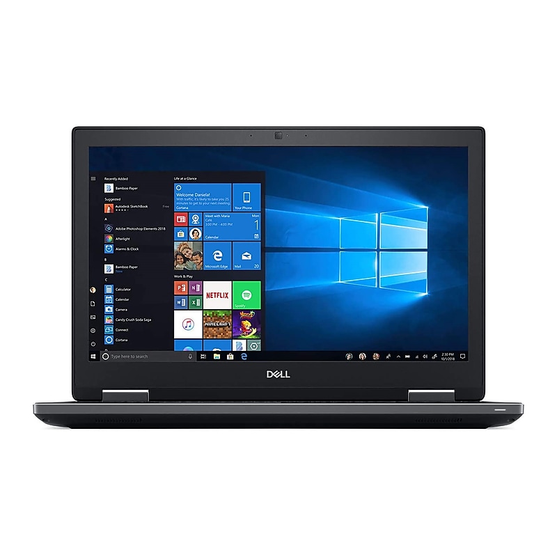 Dell Precision 7730 17.3" Refurbished Laptop, Intel Core i7-8850H, 2.6GHz, 64GB RAM, 2TB SSD, Windows 11 Pro (J5-P7730A08) image 1