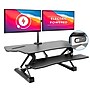 Mount-It! 47"W Electric Adjustable Standing Desk Converter with Dual Monitor Mount and USB Charging Port, Black (MI-8054)~#|#~072838CB-ACEE-4312-A23A5CF604B0EA3F_sc7