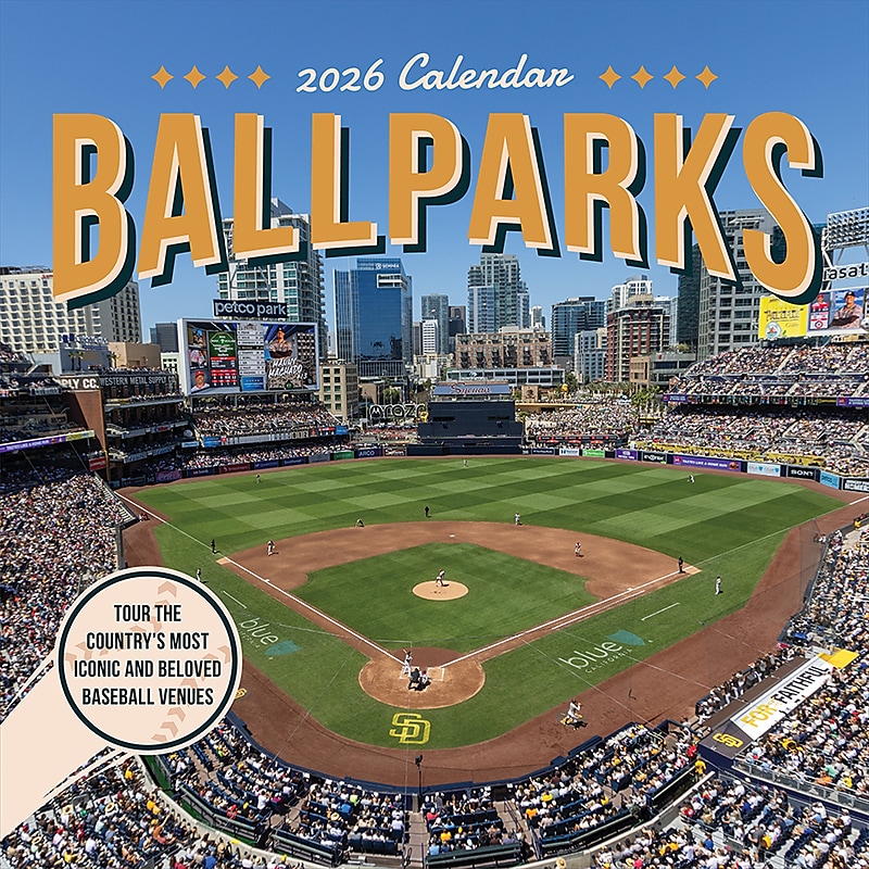 2026 TF Publishing Ballparks 12" x 12" Monthly Wall Calendar (26-1051) image 1