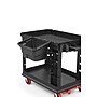 Suncast Commercial Cleaning Cart Waste Bin, Black Polypropylene, 4 gal. Capacity (BIN17102)~#|#~072DC239-0ED1-4F5F-B90EA521673A77D8_sc7