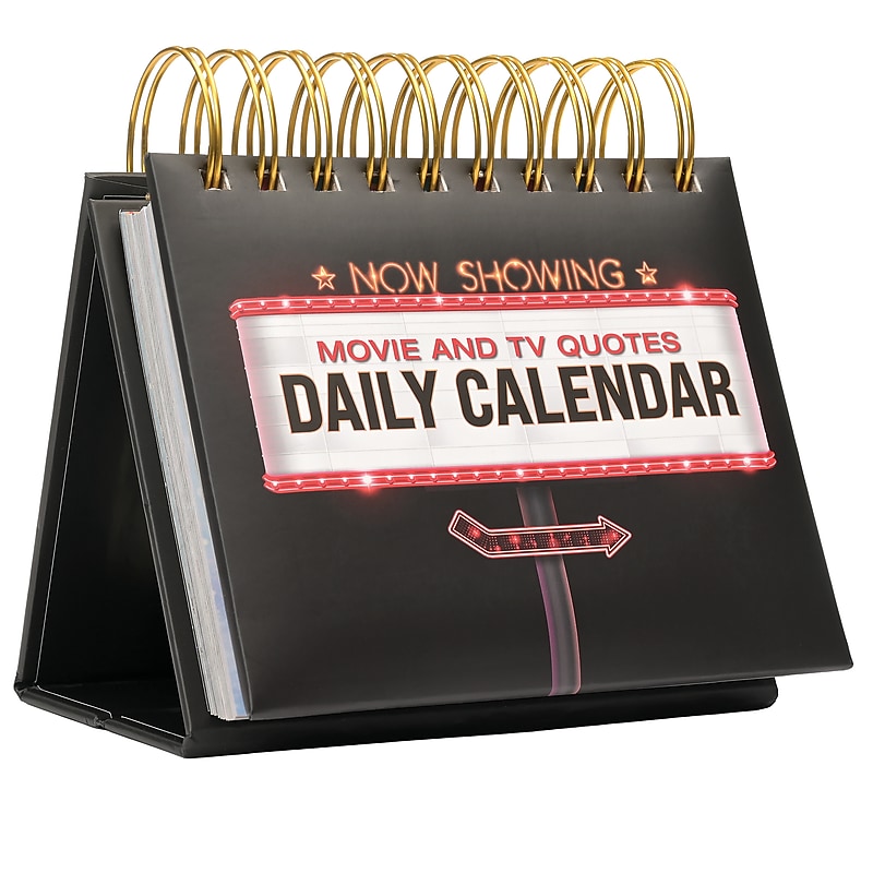 2026 Global Printed Products Movie and TV Quotes 6" x 6" Day-to-Day Calendar (GPP-PC-02) image 1