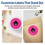 Avery Laser/Inkjet Round Multipurpose Labels, 3" Dia., Neon Magenta, 120/Pack (94513)~#|#~073526E3-3EA5-44C5-A28935BD8F4D9DDD_sc7