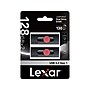 Lexar JumpDrive D300 Dual 128GB USB 3.2 Gen 1 Type-C/Type-A Flash Drive, Black/Red, 2/Pack (LJDD300128G-B2BNU)~#|#~073F3533-68FF-4687-B203A0CC375449F5_sc7