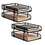 Mind Reader 2-Tier Stackable Paper Desk Tray, Metal Mesh, Black, 2/Set (2CSTACK2-BLK)~#|#~0742ECDF-A9BB-4C35-A516B3E6A02747FF_sc7