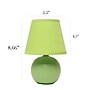Simple Designs 8.66" LED Table Lamp, Green (LT2008-GRN-LB)~#|#~07483189-1967-4BD2-B4CE99E77522C809_sc7