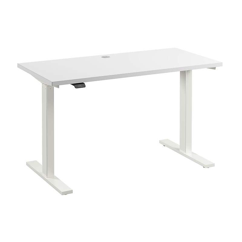 Bush Business Furniture Move 60 Series 48"W Electric Adjustable Standing Desk, White (M6S4824WHWK) image 1