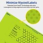 Avery Printable Rectangle Multipurpose Labels, 2.5" x 5", Bright Green, 30/Pack (94246)~#|#~074EC622-5307-4439-9FE0E20FA7AF9DBA_sc7