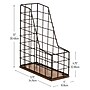 Mind Reader 1-Compartment Wood/Metal File Organizer, Black, 2/Pack (JMWIRE-BLK)~#|#~07534C93-E6AA-4E0D-9ACBB9DBDE58E3B4_sc7