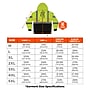 Ergodyne GloWear 8312BK High Visibility Long Sleeve Black Bottom Hooded Zip-Up Sweatshirt, ANSI Type R Class 3, Lime, Large~#|#~07552C9B-BC5C-4315-AA75849DC81CBF15_sc7