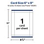 Avery Integrated Cards, 6" x 9", Glossy White, 10/Pack (95281)~#|#~07580561-A86B-4F32-9BF77AAA5C49D1B8_sc7