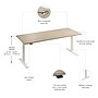 Bush Business Furniture Move 60 Series 72"W Electric Adjustable Standing Desk, Natural Elm (M6S7230NEWK)~#|#~0759BA98-0EAF-4D80-BDC6EB37141618D3_sc7