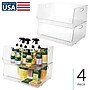 iDESIGN Large Stackable Plastic Storage Bin, Clear (29418M4)~#|#~075B95FD-64E3-4CD5-940FCAF885D45625_sc7