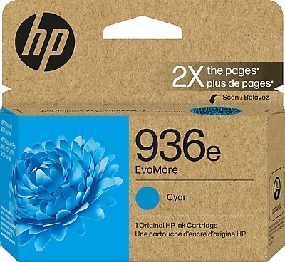 HP 936e EvoMore Cyan High Yield Ink Cartridge, Prints Up to 1,650 Pages (4S6V3LN) Sansujyuku sansujyuku.com